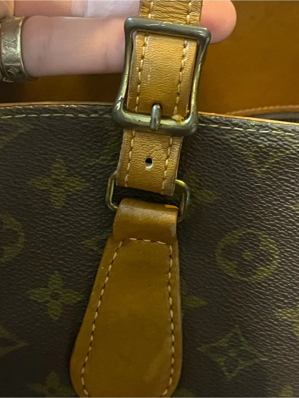 Vintage Louis Vuitton French Company Monogram Bucket Bag GM Shoulder Tote